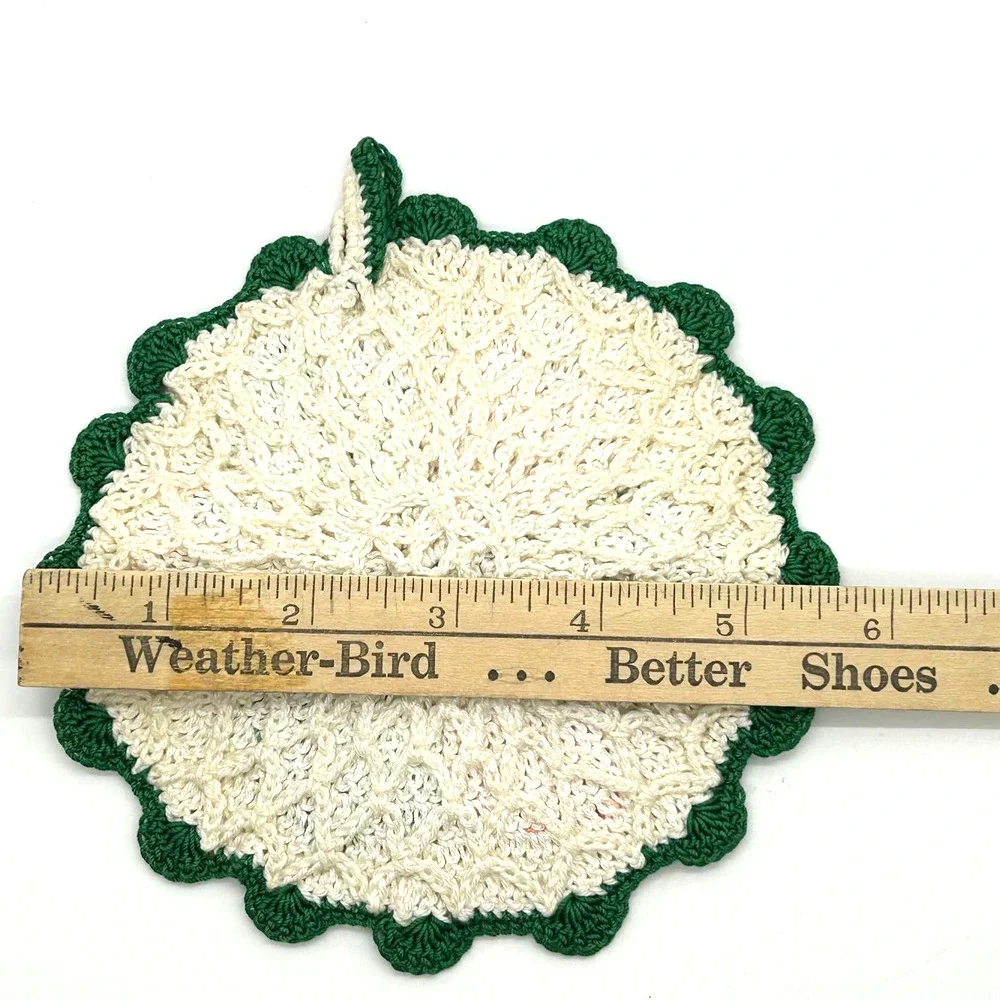 Vintage Handmade‎ Crochet Potholders Lot of 2